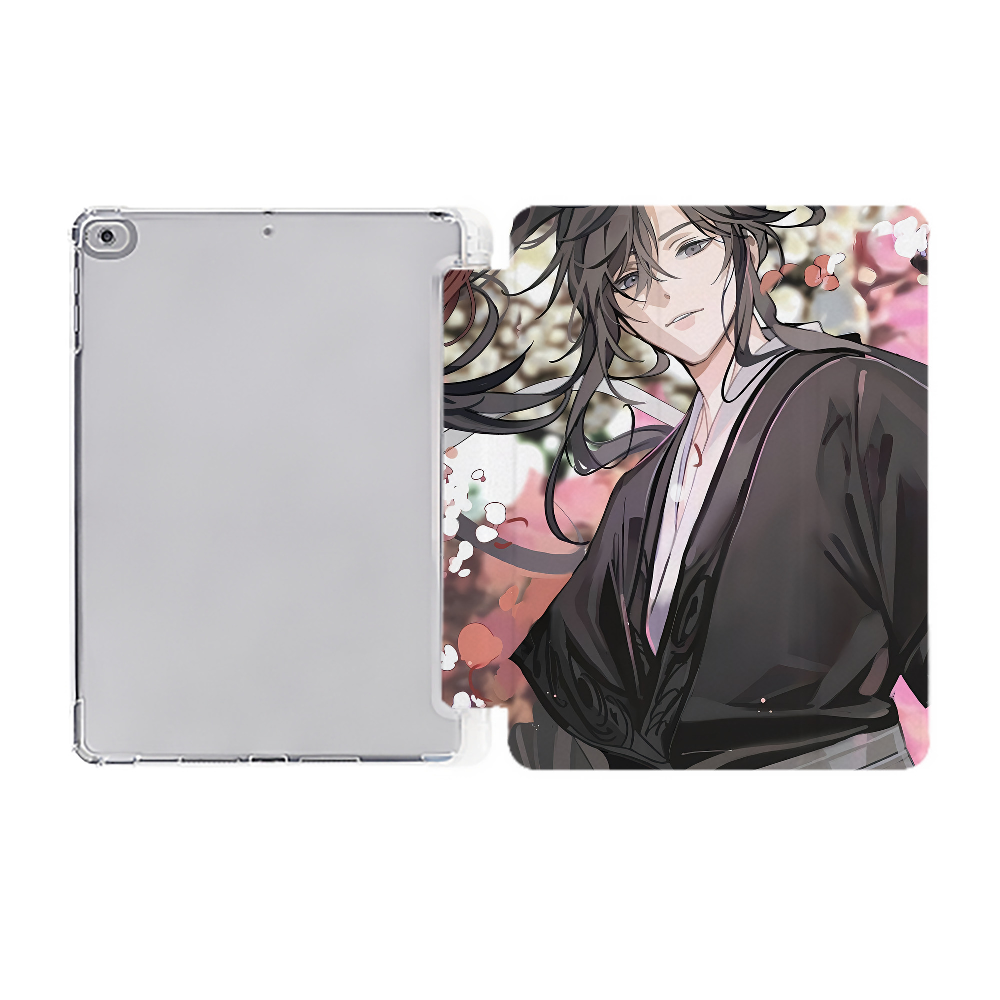 （画像用） 刀剣乱舞 Touken Ranbu IPad ケース ペン収納付き 三つ折りスタンド PUレザー×シリコン 対応機種9.5/10.5/10.9インチ